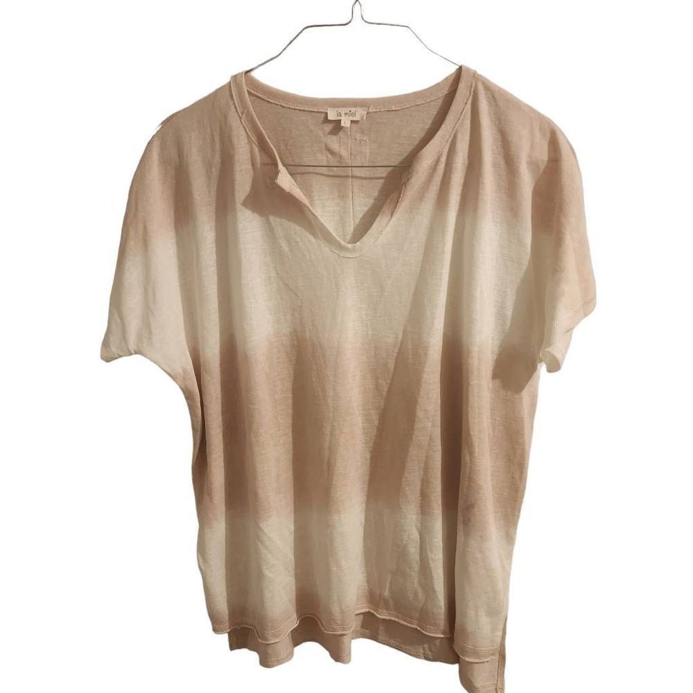 La Miel Ombre Tie Dye Short Sleeve NWOT Top Size Large